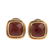 A Pair of David Yurman Two-Tone Carnelian Earrings