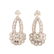 A Pair of 14K Diamond Studs with Diamond Jackets