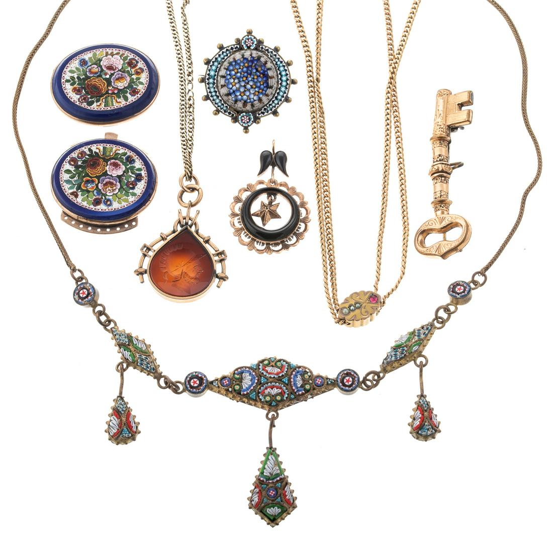 Micro Mosaic Jewelry & Other  Antique Pieces (1 of 9)