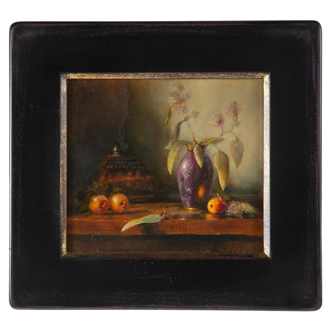 Marsha Piper. "Eucalyptus," Oil on Panel (1 of 4)