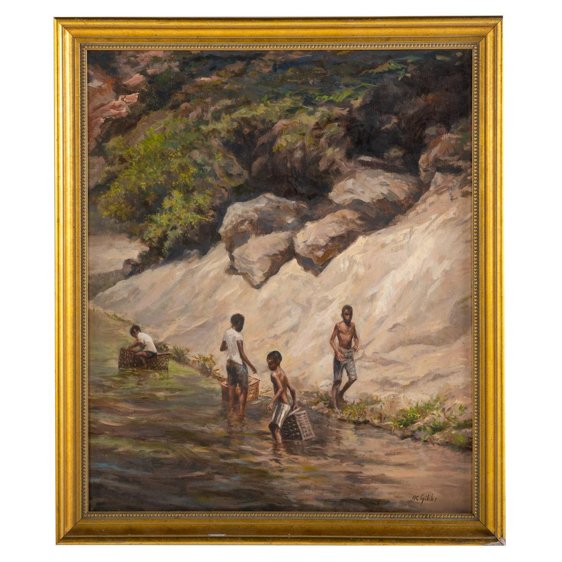 Nathaniel K. Gibbs."Harlem Youth Box Fishing" (1 of 3)