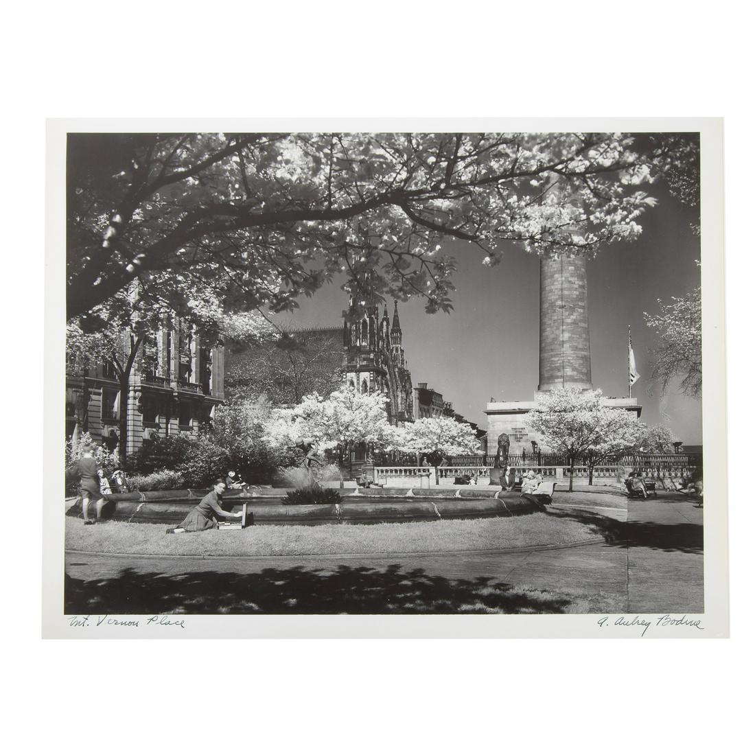 A. Aubrey Bodine. "Mt. Vernon Place," Photo (1 of 3)
