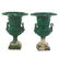 Pair Victorian Cast Iron Garden Urns