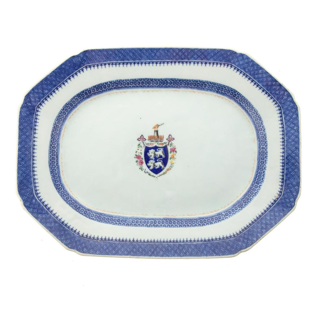 Chinese Export Armorial Platter (1 of 5)
