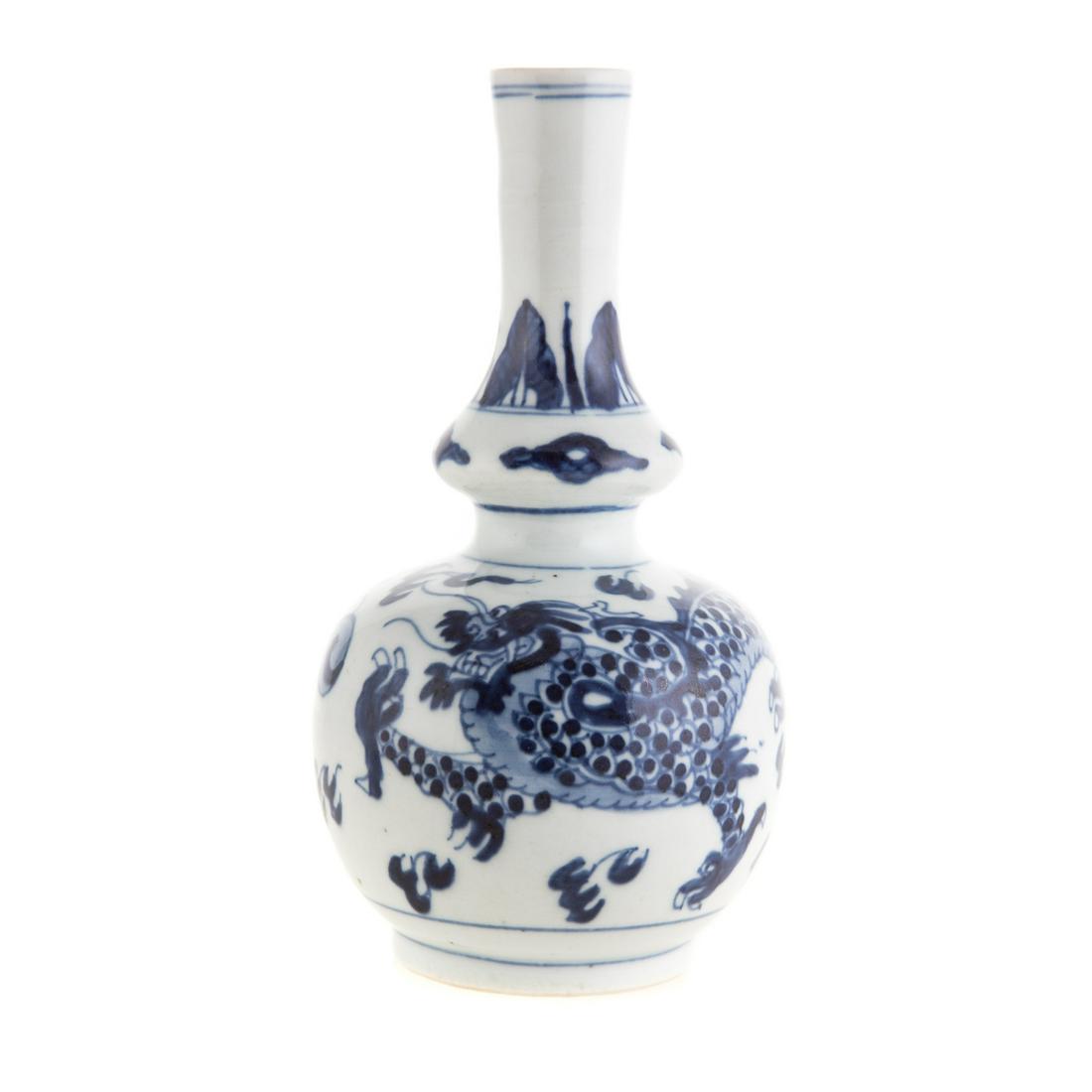 Chinese Blue/White Double Gourd Porcelain Vase (1 of 7)