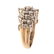 A 2.50 ctw Diamond Cluster Ring in 14K - 3