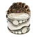A Vintage Indian Floral Gemstone Ring in Sterling - 4