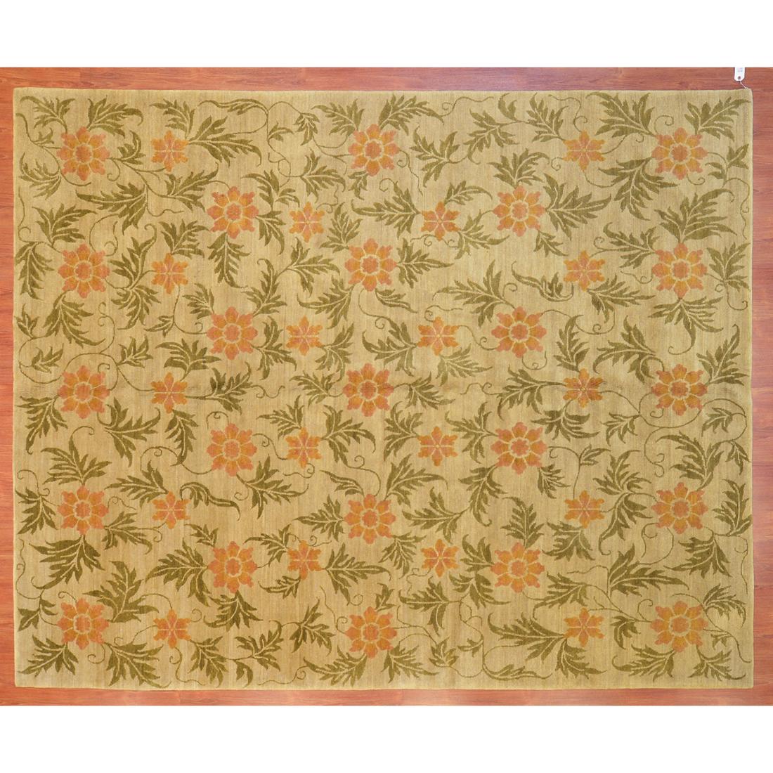 Tibetan Rug, Nepal, 8 x 10: Modern; Hand-knotted, wool pile on cotton foundation.