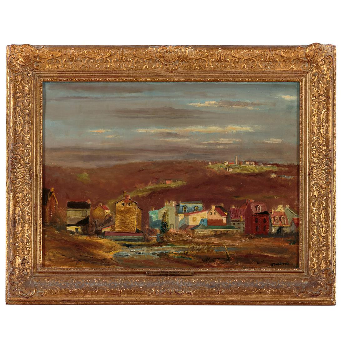 Walter Stuempfig. Pastoral Scene, oil on canvas (1 of 5)
