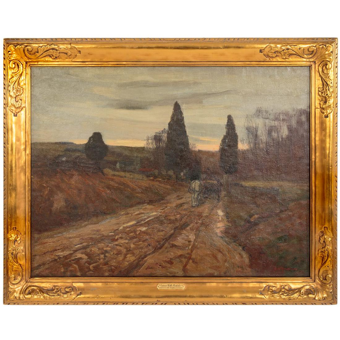 Edward Willis Redfield. "At Twilight," oil (1 of 7)