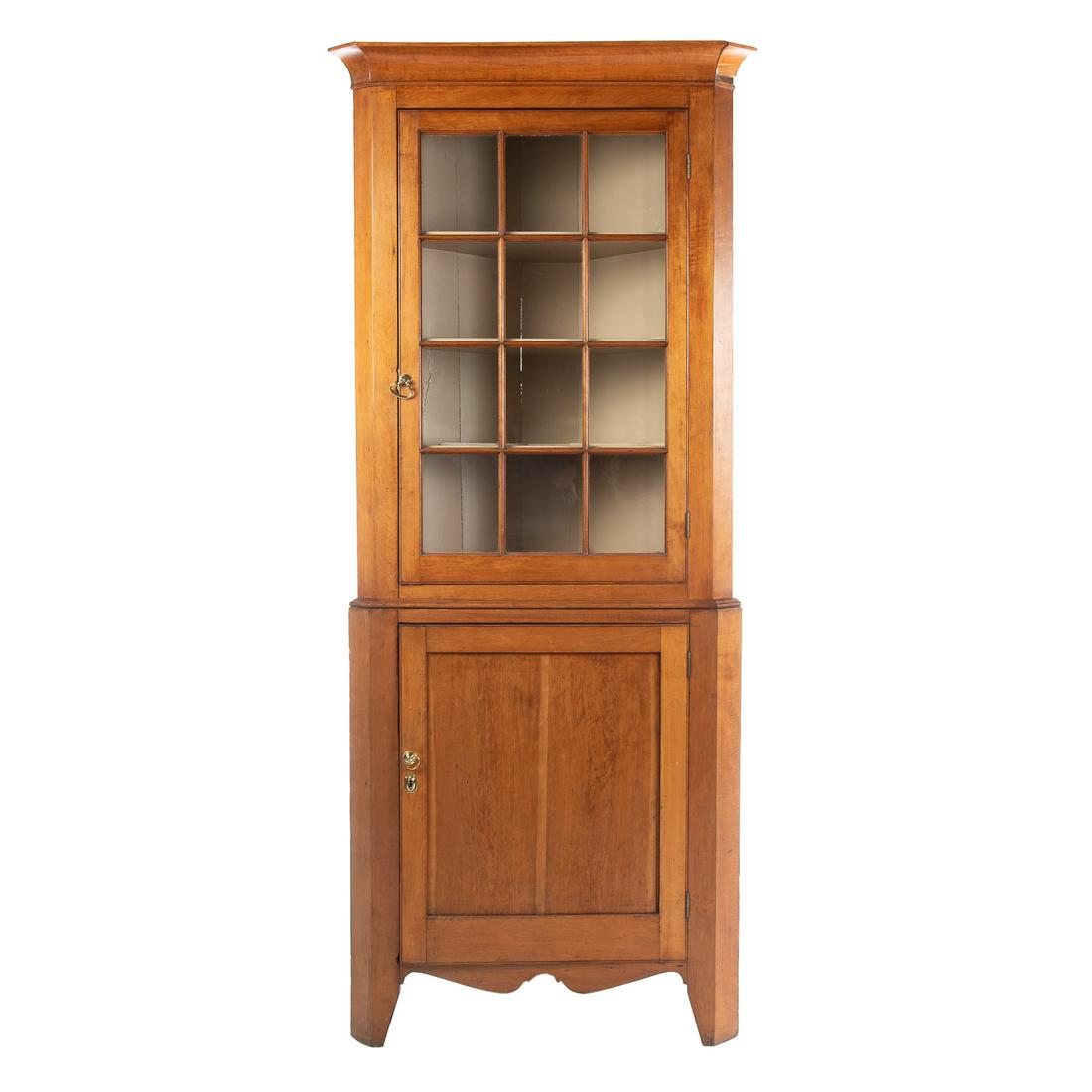 Federal Cherrywood Corner Cupboard (1 of 6)