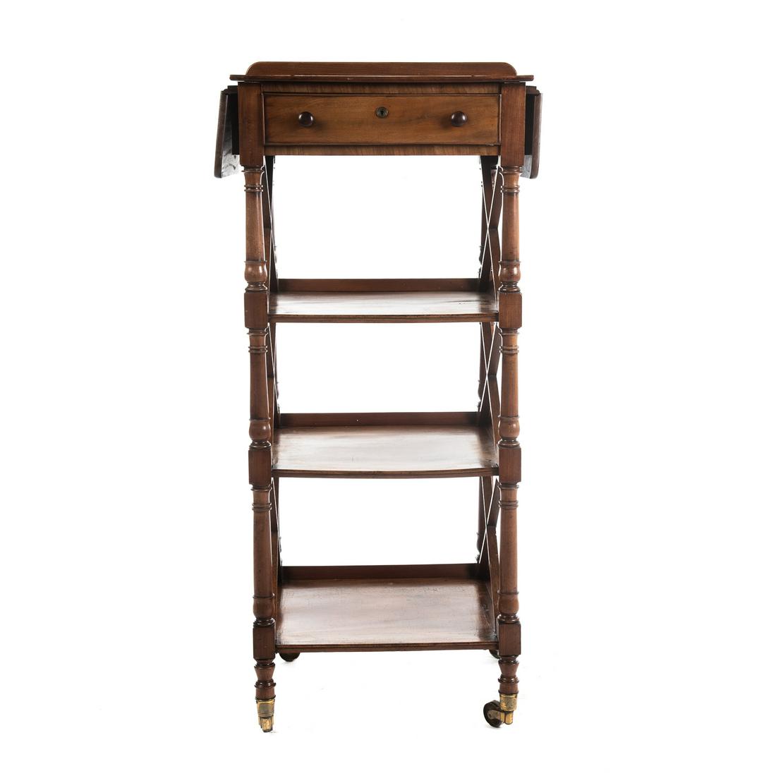 Victorian Mahogany Etagere with Folio Stand (1 of 5)