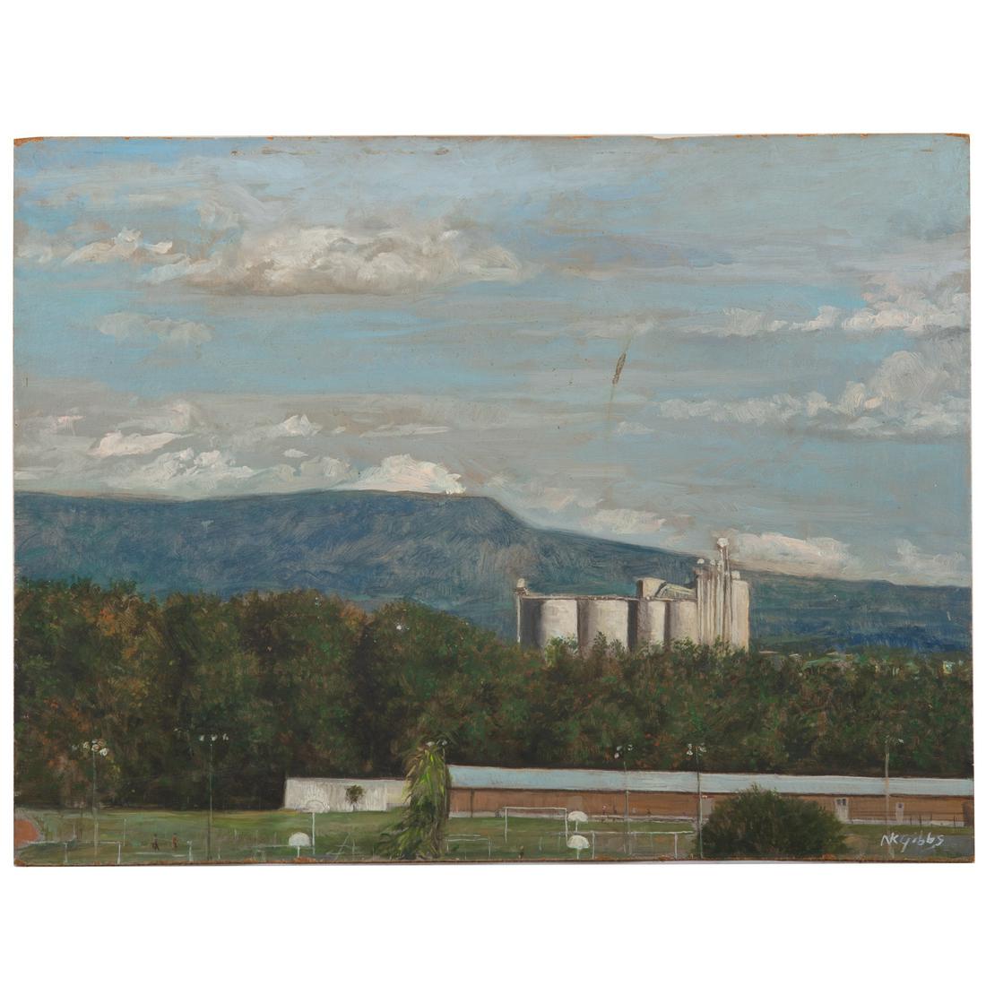 Nathaniel K. Gibbs. "Mountain View at EMU," oil (1 of 3)