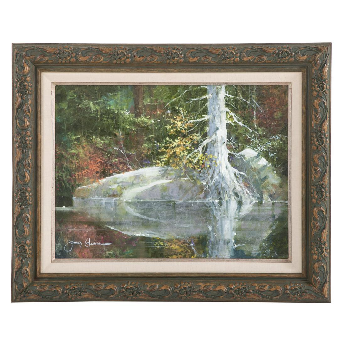 James Coleman. Tranquil River, oil on canvas (1 of 4)