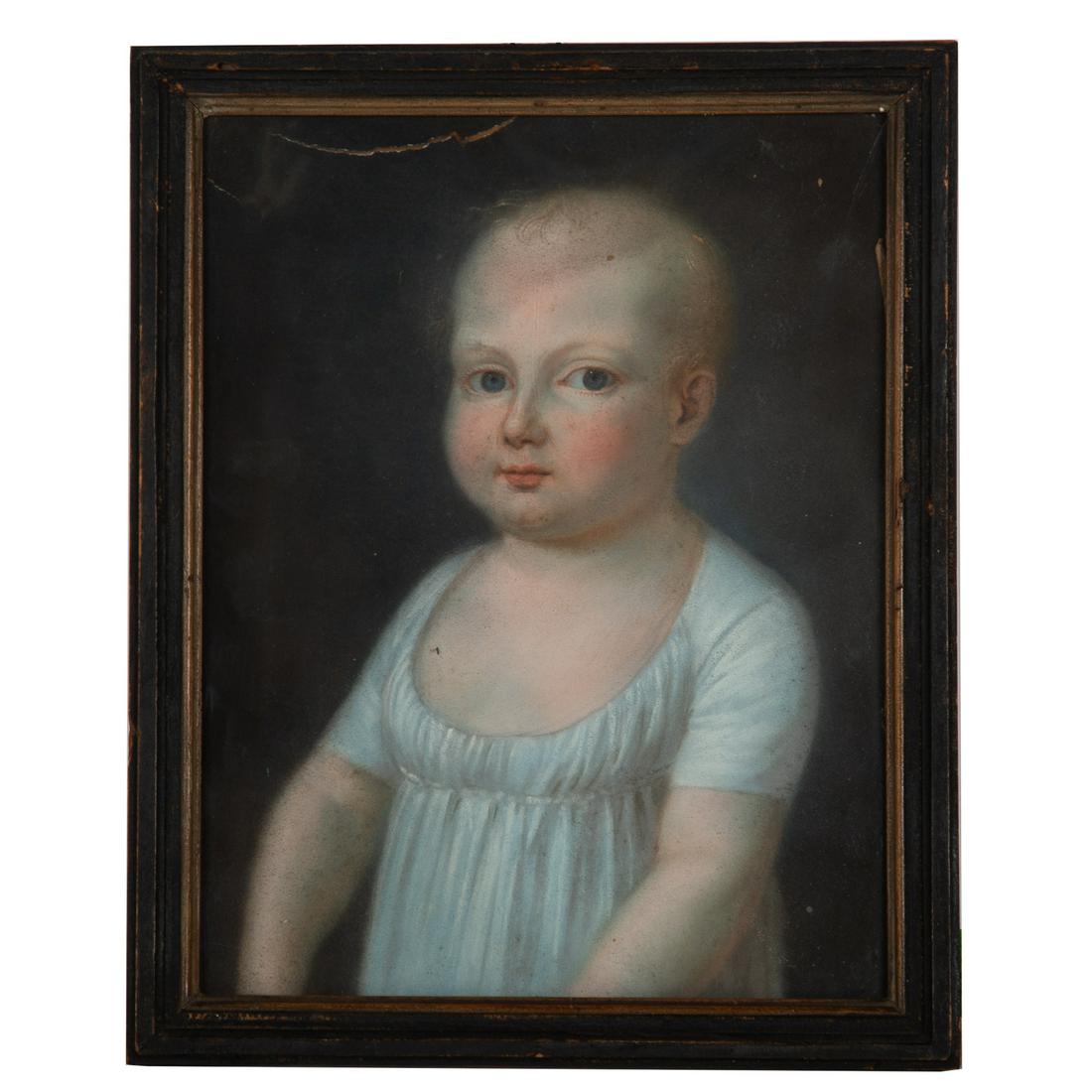 American School, 19th c. Portrait of a Child (1 of 3)