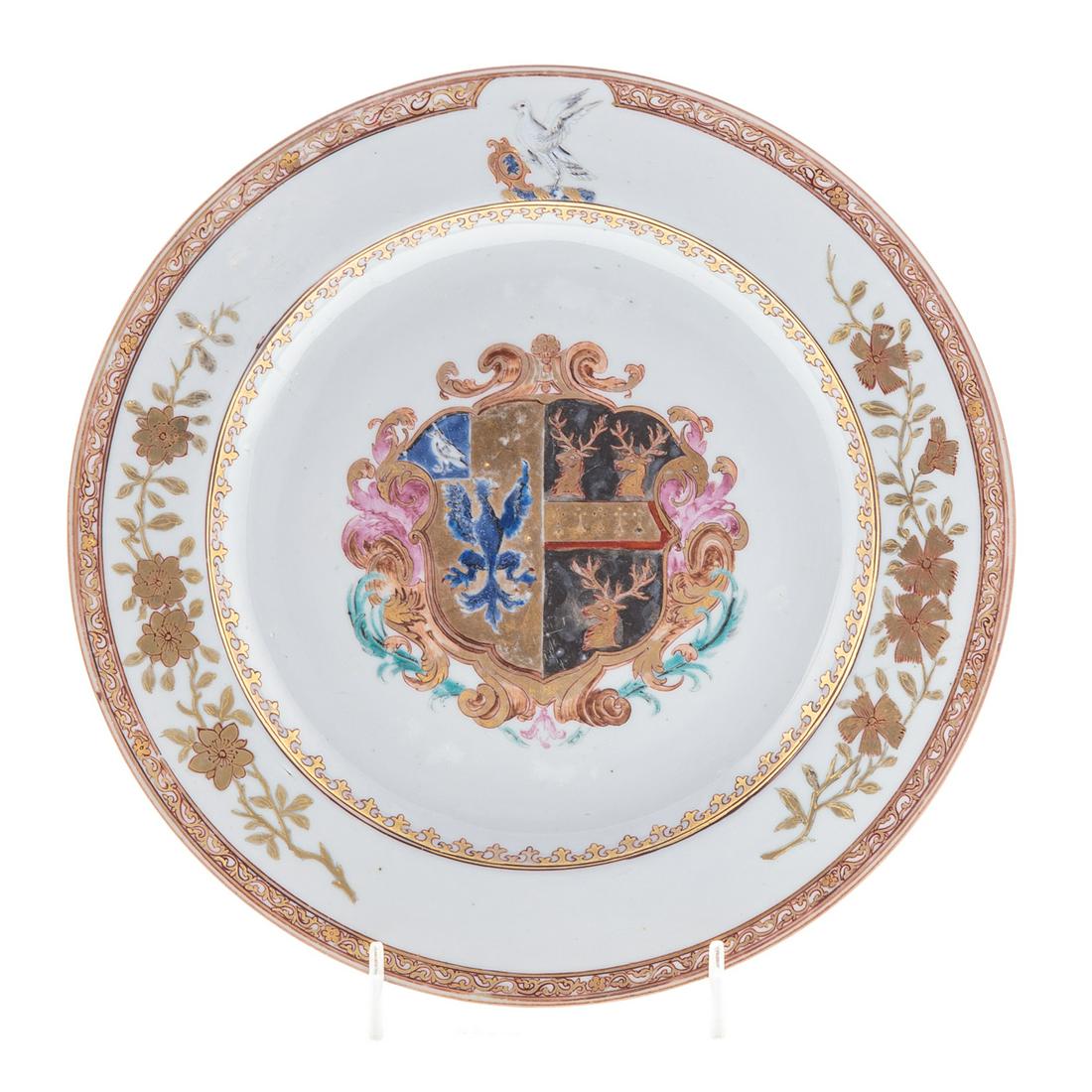 Chinese Export Armorial Plate (1 of 5)