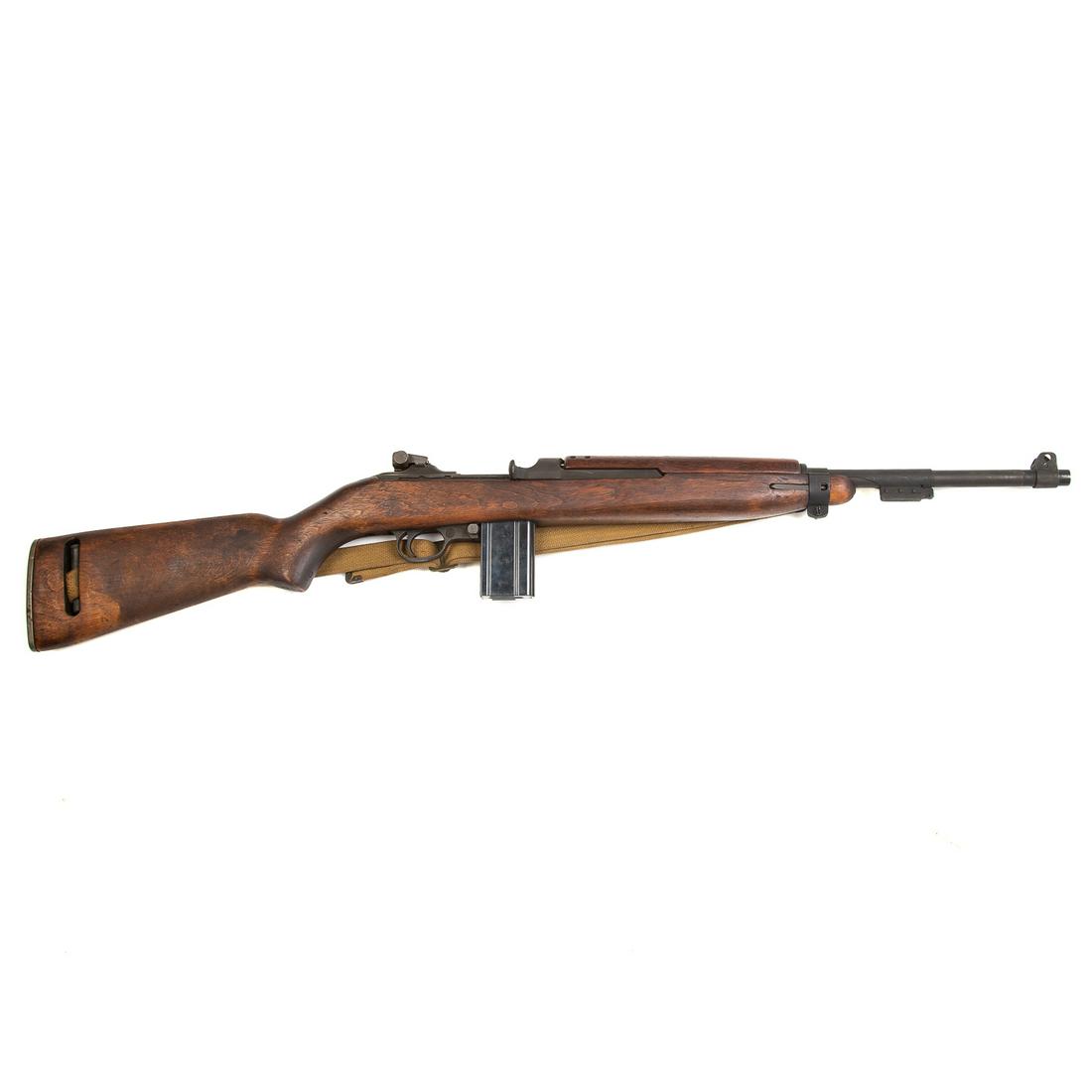 Underwood M1 Semi-Auto Carbine: 30 cal., stock with acceptance stamps, barrel band with diamond D mark, barrel marked with bomb and 12-43