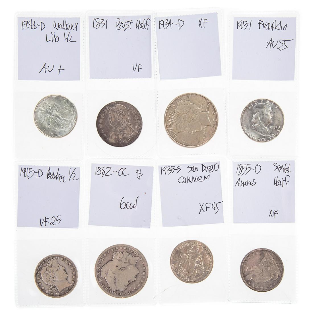 Eight Coin Type Set of Larger US Coins (1 of 7)