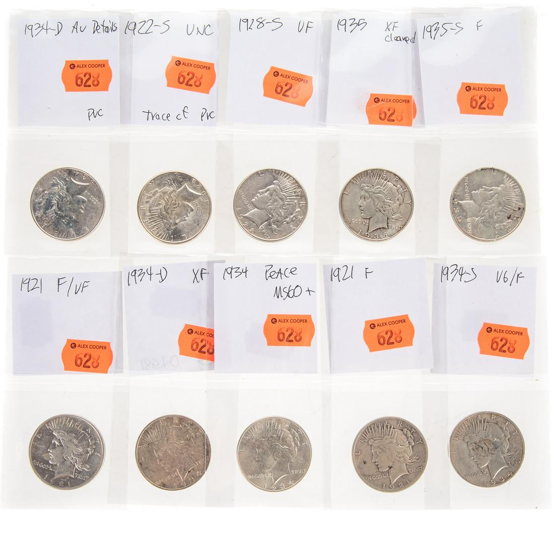 Ten Better Peace Dollars (1 of 7)