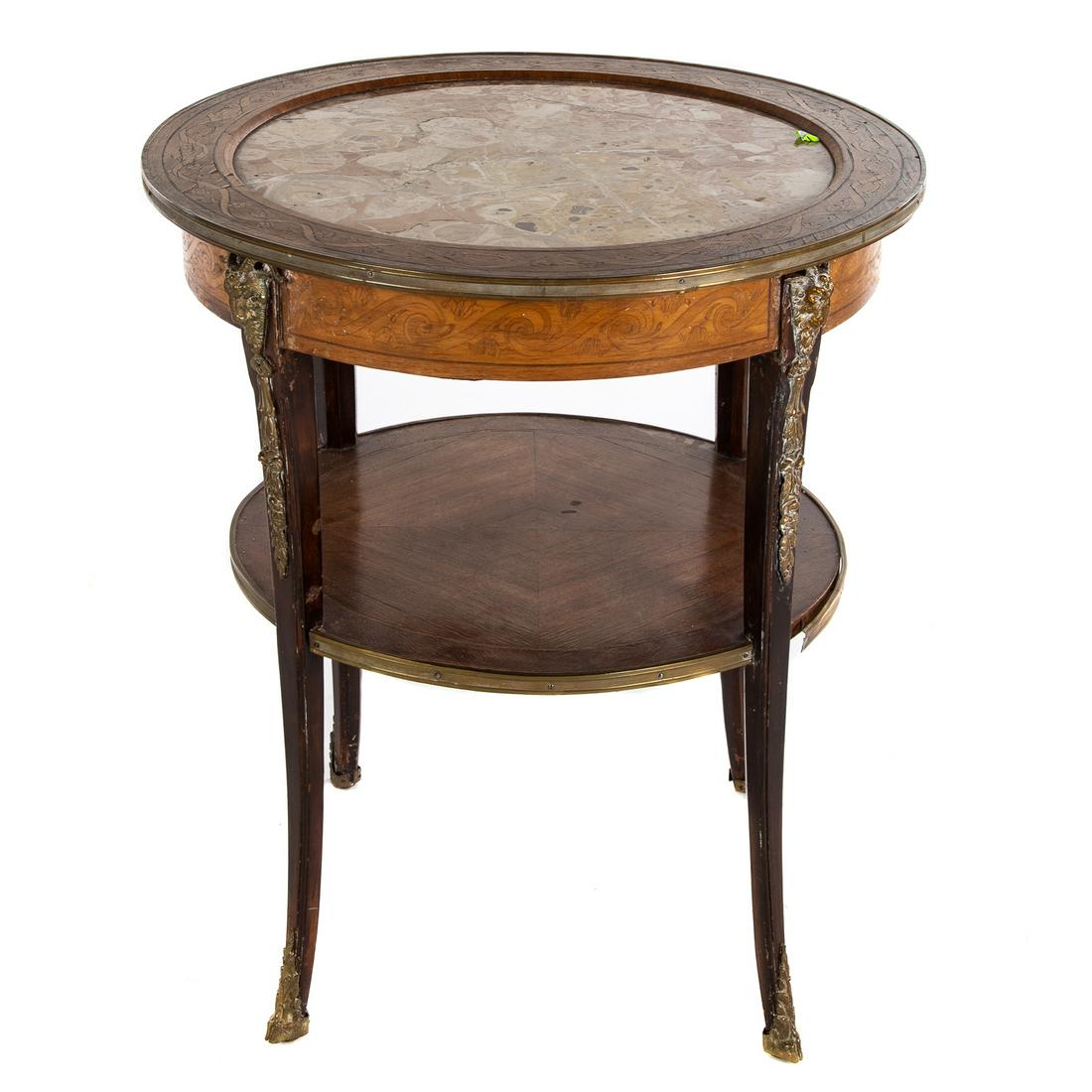 Louis XV Style Lamp/ Center Table (1 of 5)