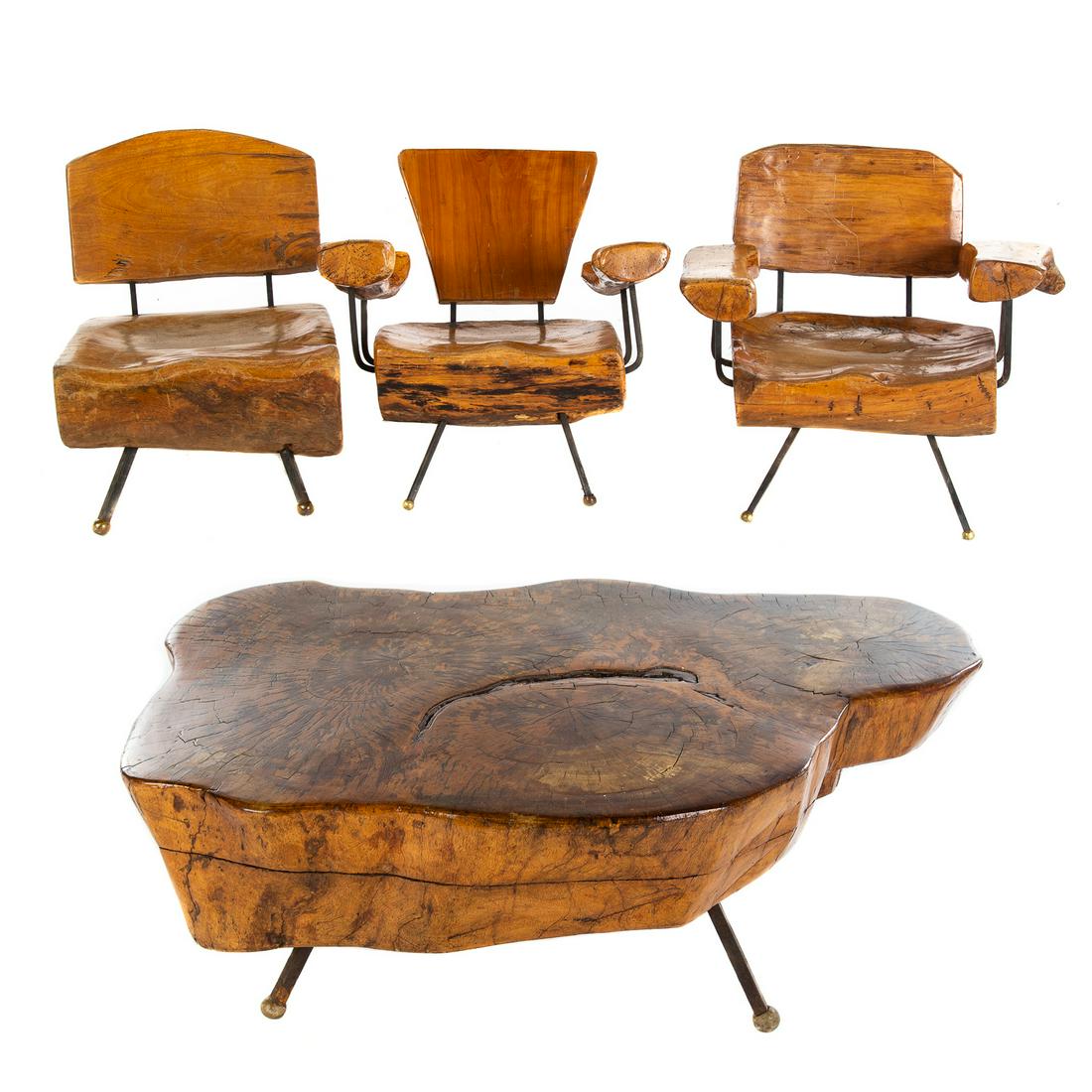 Brutalist Four-Piece Living Room Suite (1 of 8)