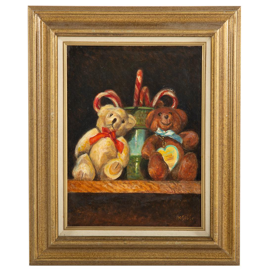 Nathaniel K. Gibbs. "Sweet Connections," oil (1 of 4)