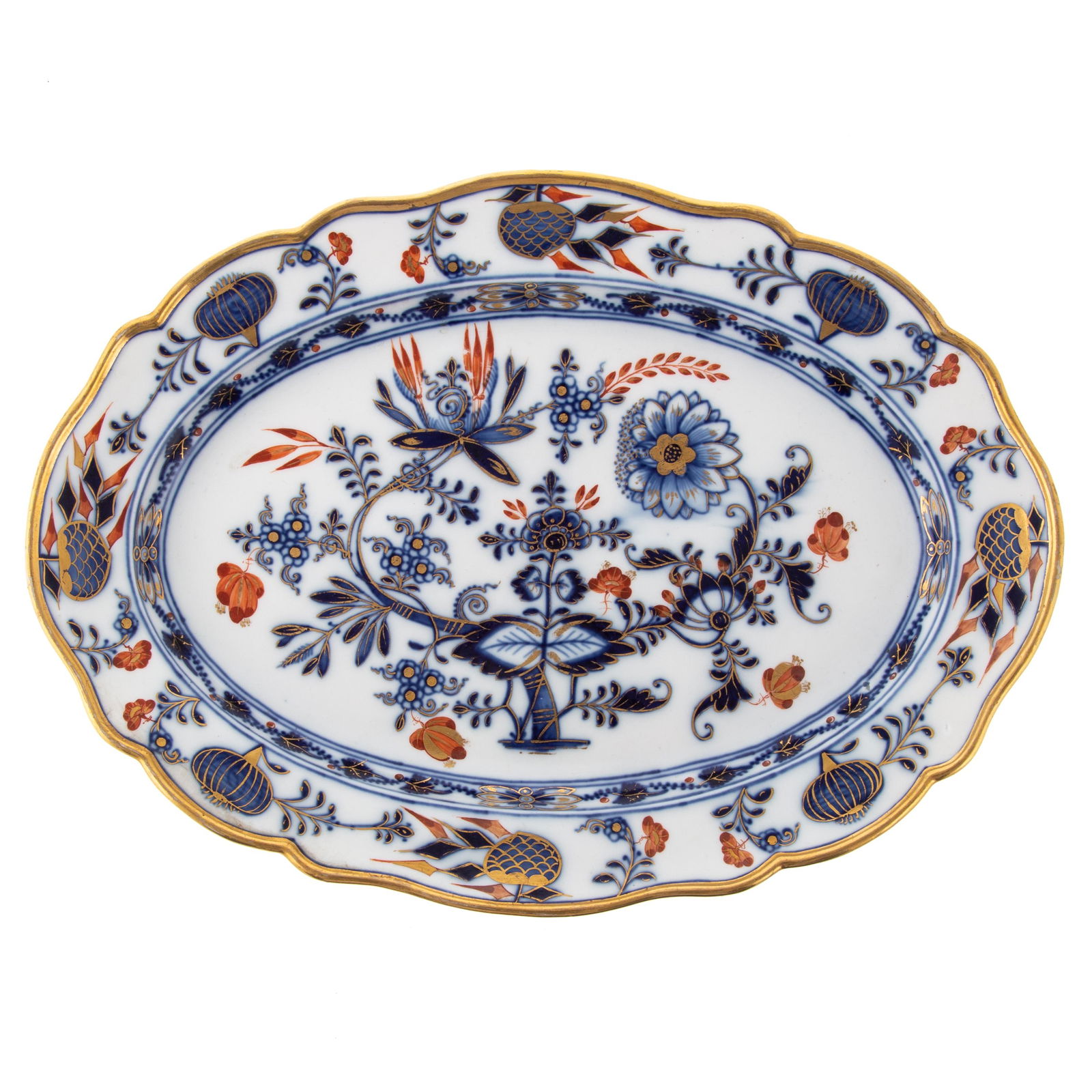 Meissen Imari Onion Pattern Platter (1 of 6)
