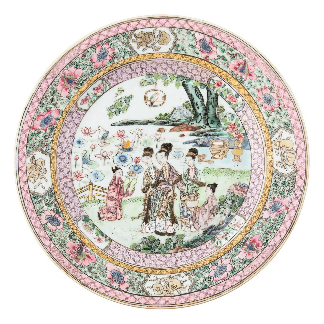 Chinese Export Famille Rose Plate (1 of 5)
