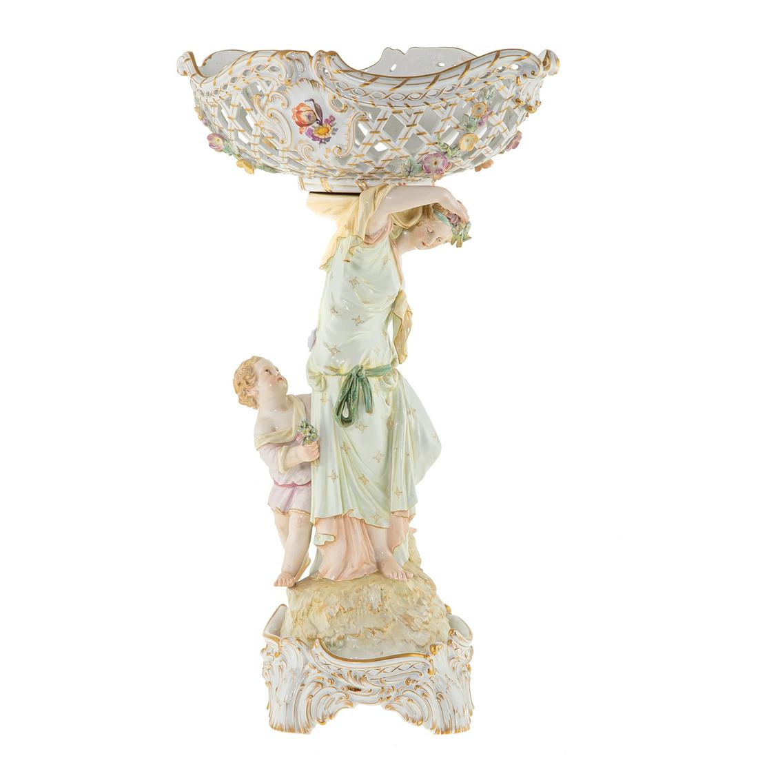 KPM Porcelain Figural Fruit Compote (1 of 13)