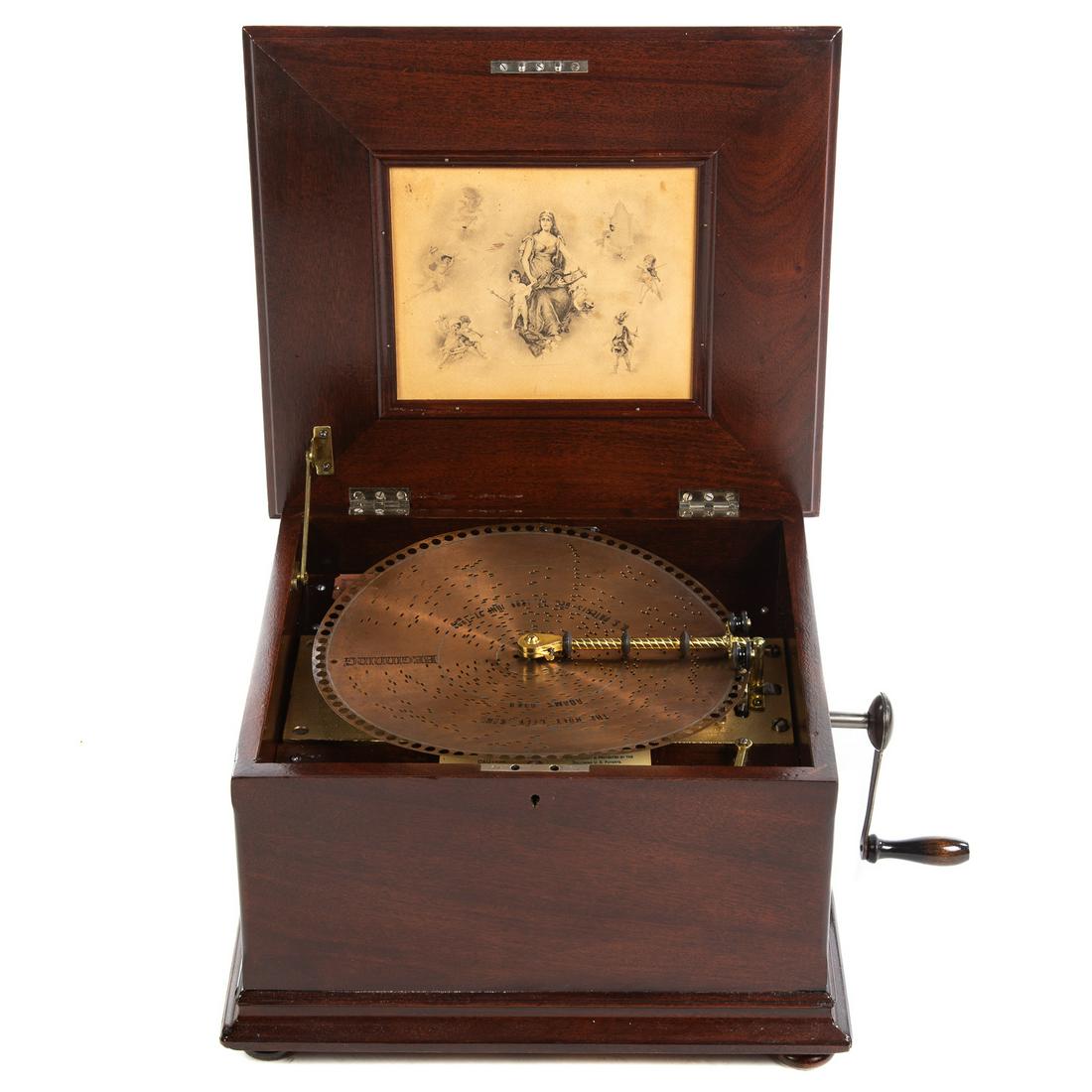 Regina Mahogany Cased Disc Music Box (1 of 5)