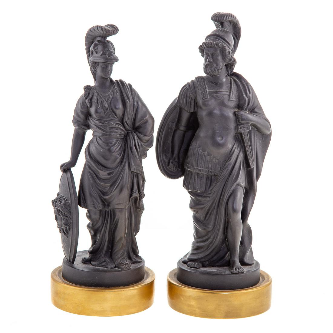 Pair of Mottahedeh Black Basalt Classical Figures (1 of 9)