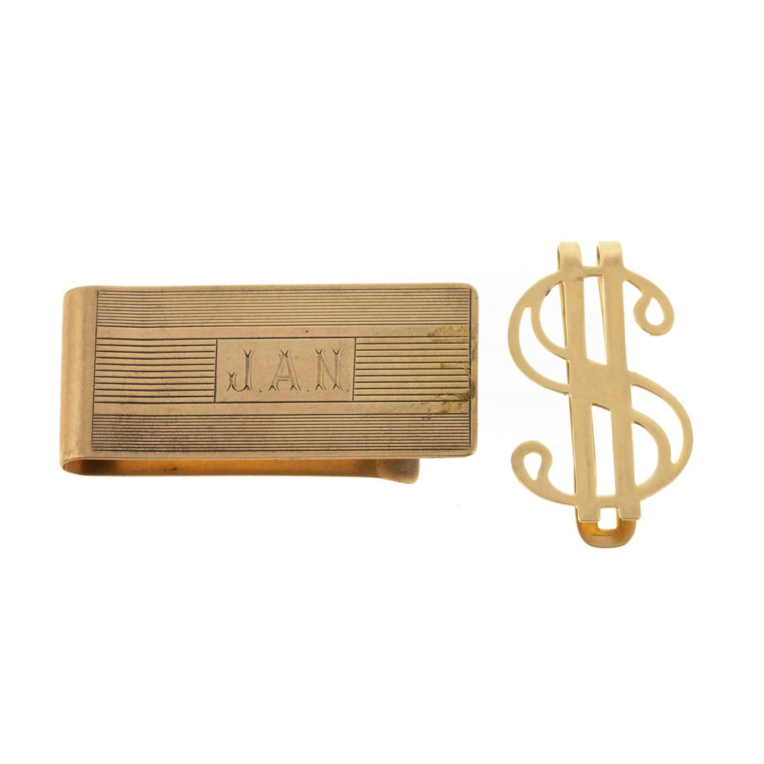 A Collection of Vintage Gold Money Clips (1 of 6)