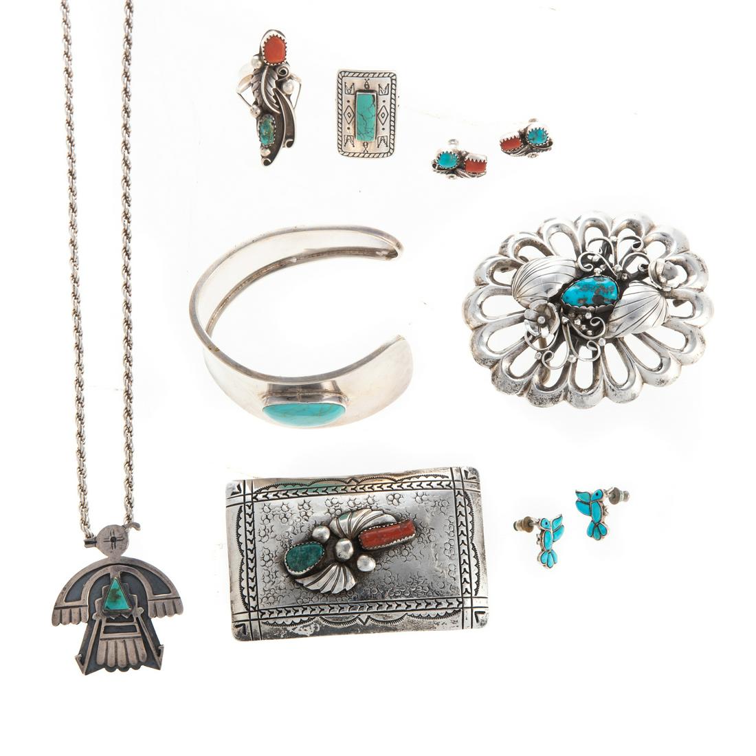 A Collection of Sterling Navajo Jewelry & More (1 of 9)