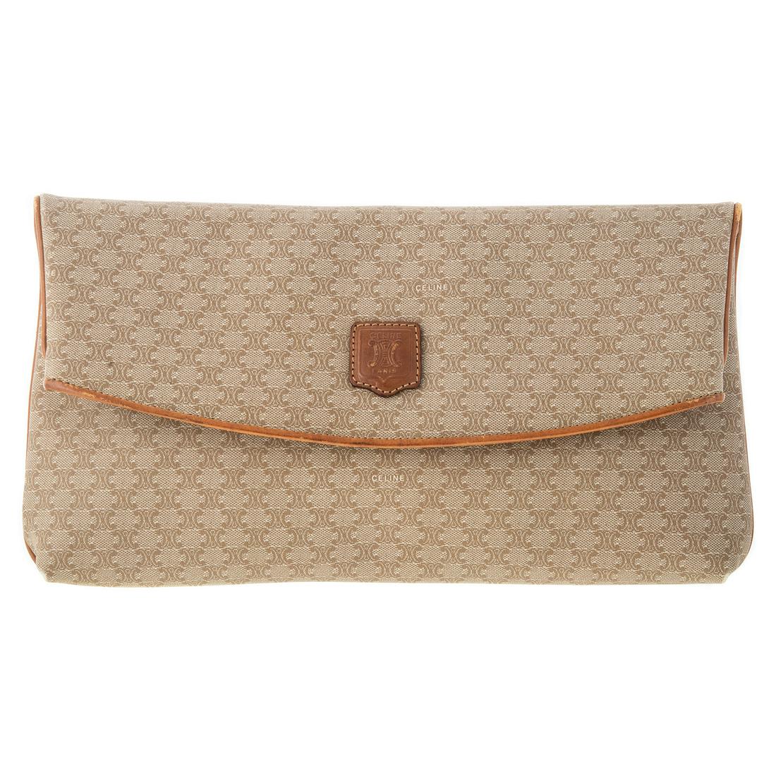 A Celine Logo Collapsible Clutch (1 of 6)