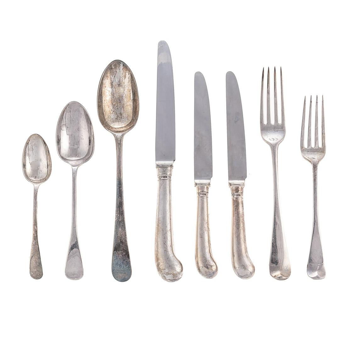 Assembled George III Silver Flatware Service (1 of 6)