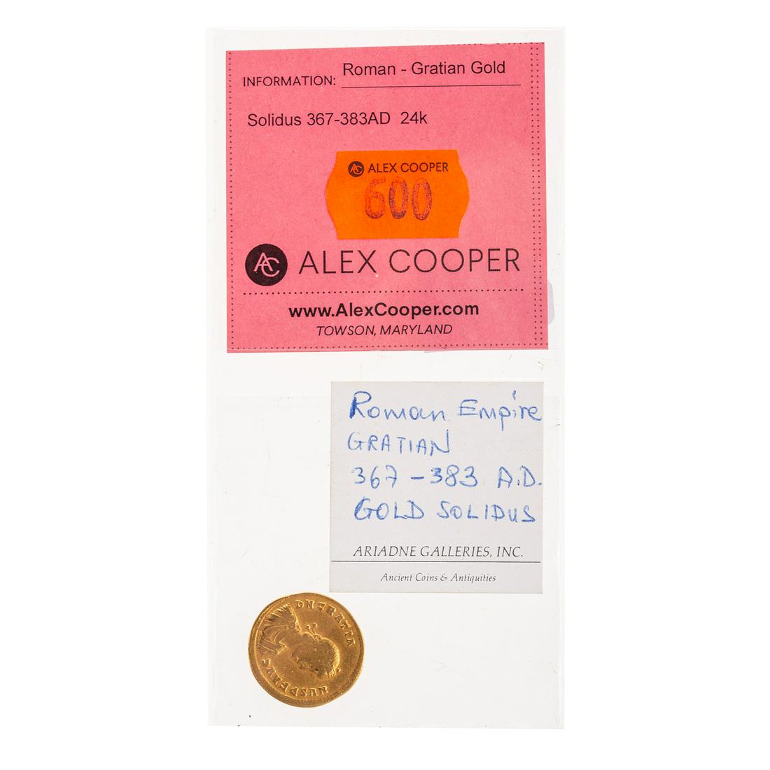 Gratian Gold Solidus (367-383 AD) Fine (1 of 4)