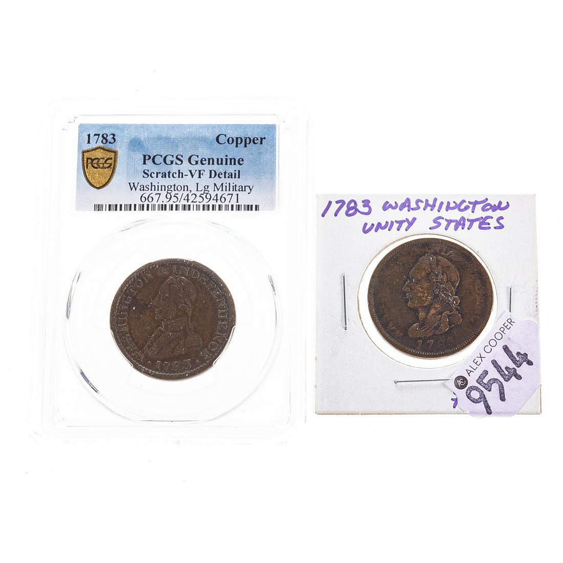 Two 1783 Washington Cents (1 of 6)