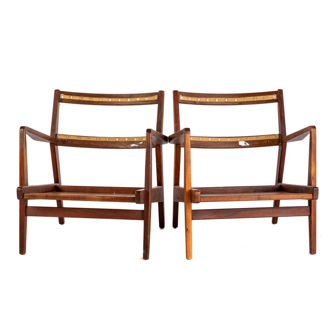 A Pair of Jens Risom Design Lounge Chairs (1 of 6)