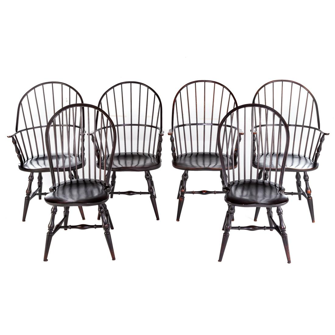 Set of Six Windsor Dining Chairs (1 of 9)