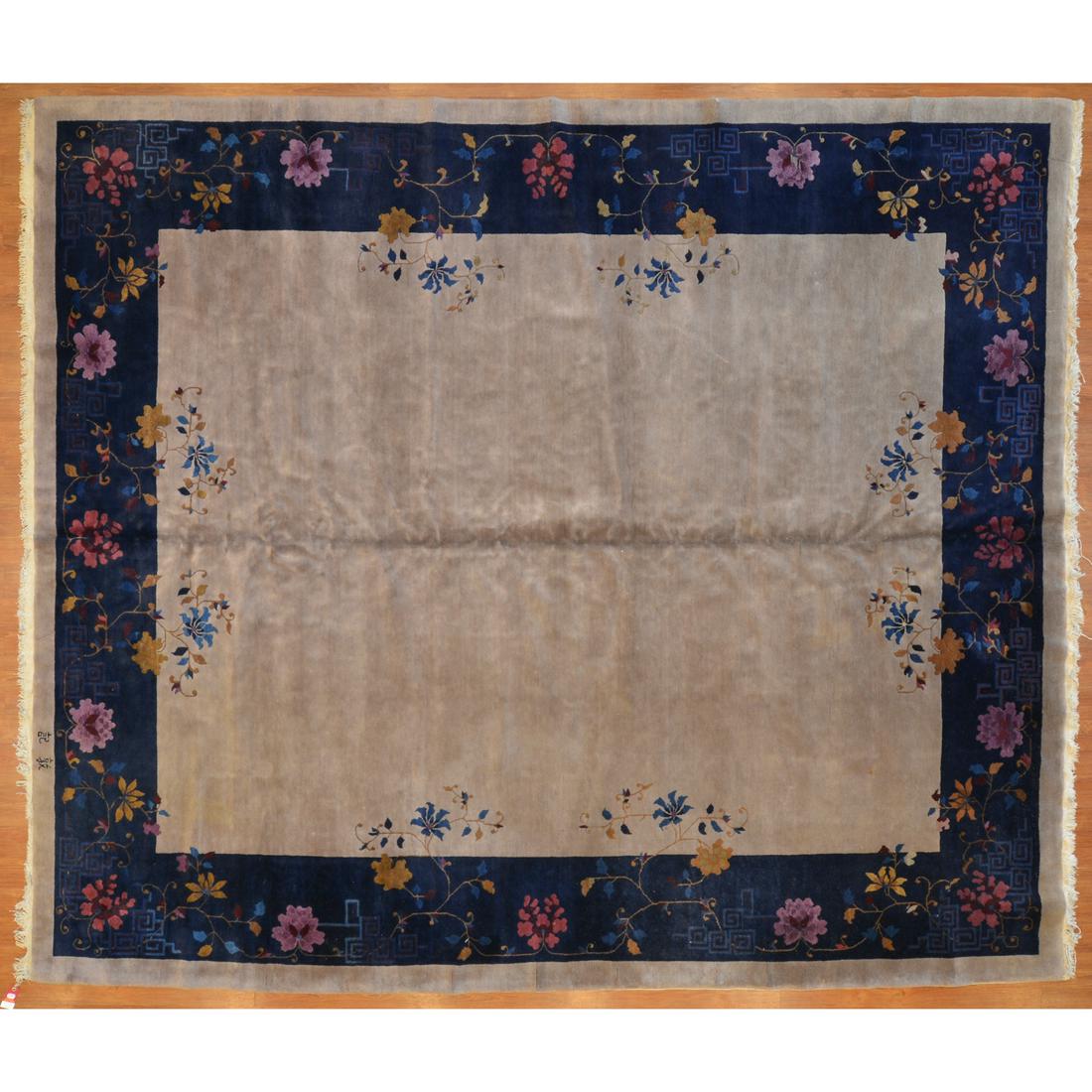 Antique Nichols Carpet, China, 10 x 11.9 (1 of 6)