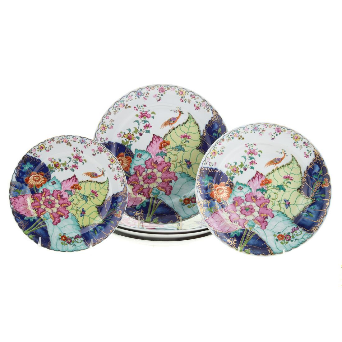 Six Mottahedeh Tobacco Leaf Dinner Articles (1 of 5)