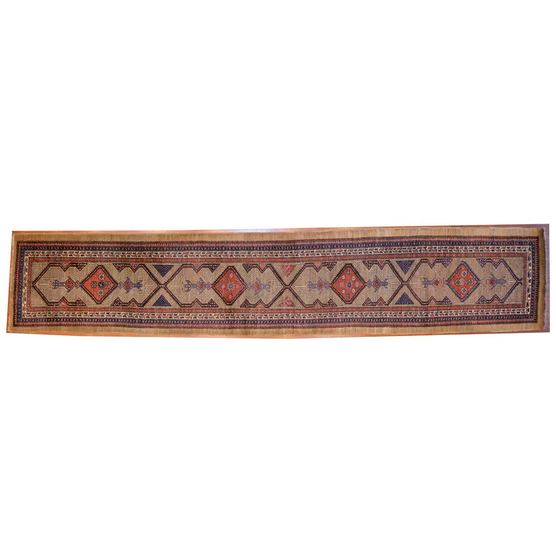 Antique Camel Hair Serab Runner, Persia, 3.3 x 17 (1 of 6)