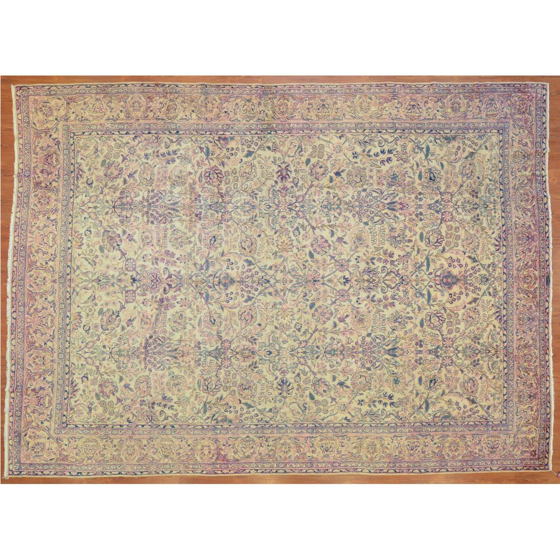 Antique Lavar Kerman Carpet, Persia, 8.9 x 12 (1 of 7)
