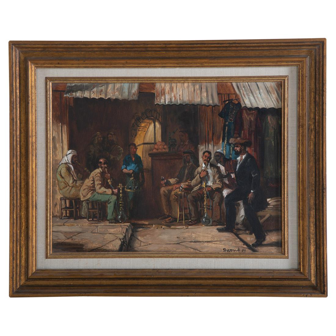Joseph Sheppard. "Arab Market," oil (1 of 4)