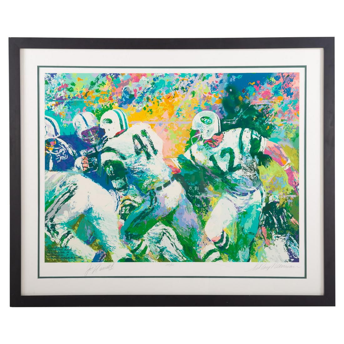 LeRoy Neiman. "The Handoff-Superbowl III" (1 of 5)