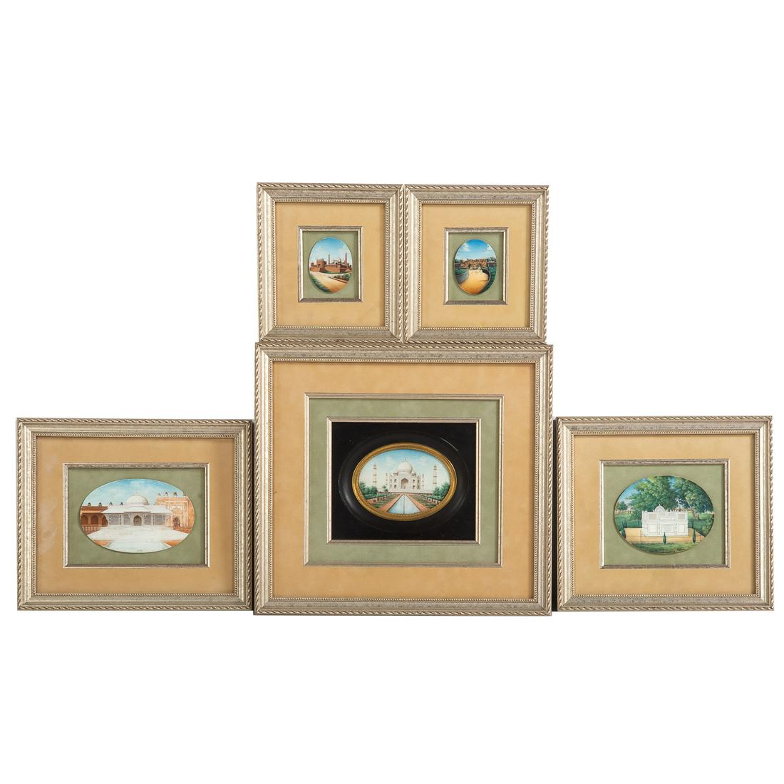 Five Indian Colonial Miniature Gouaches (1 of 6)