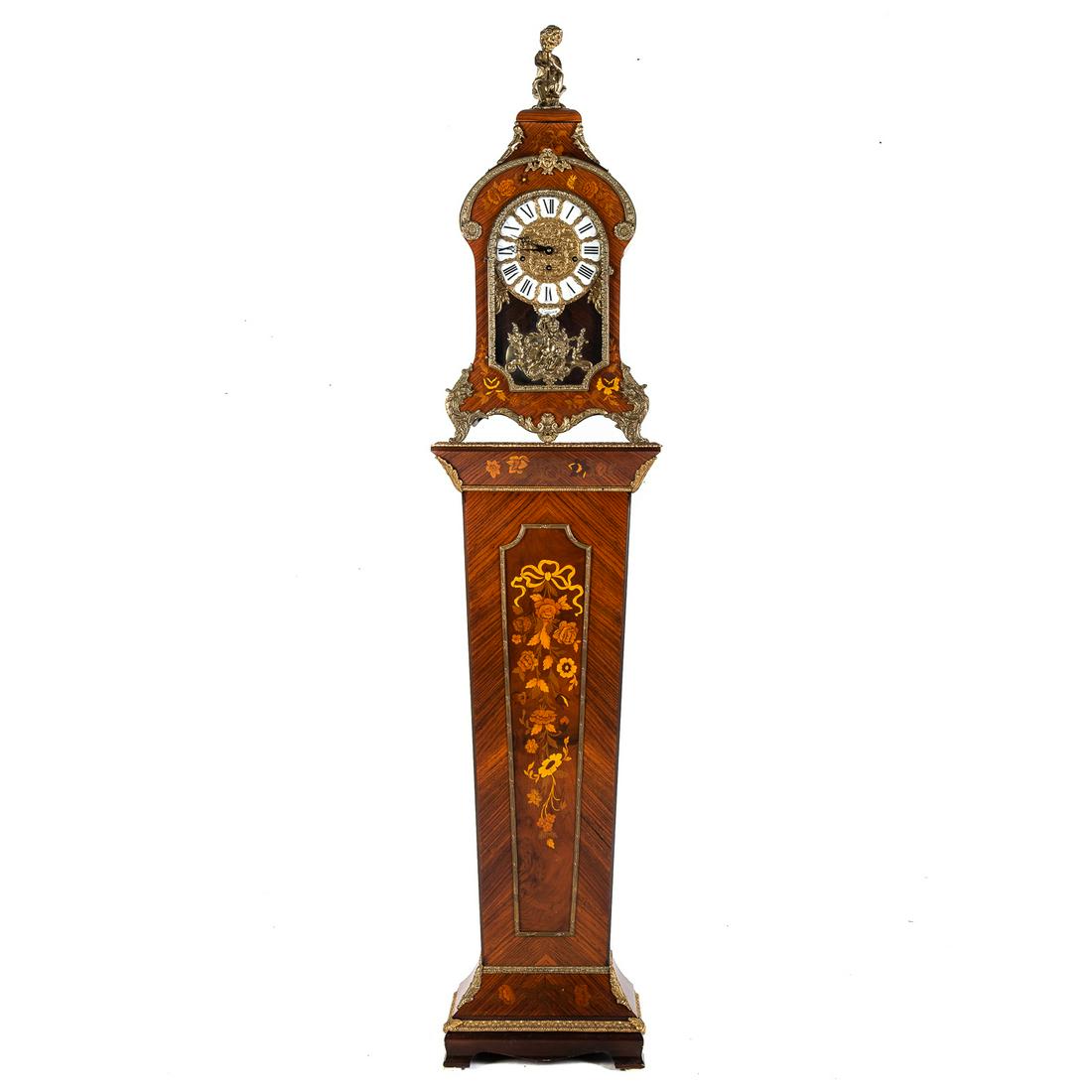 Louis XVI Style Bracket Clock & Pedestal (1 of 7)