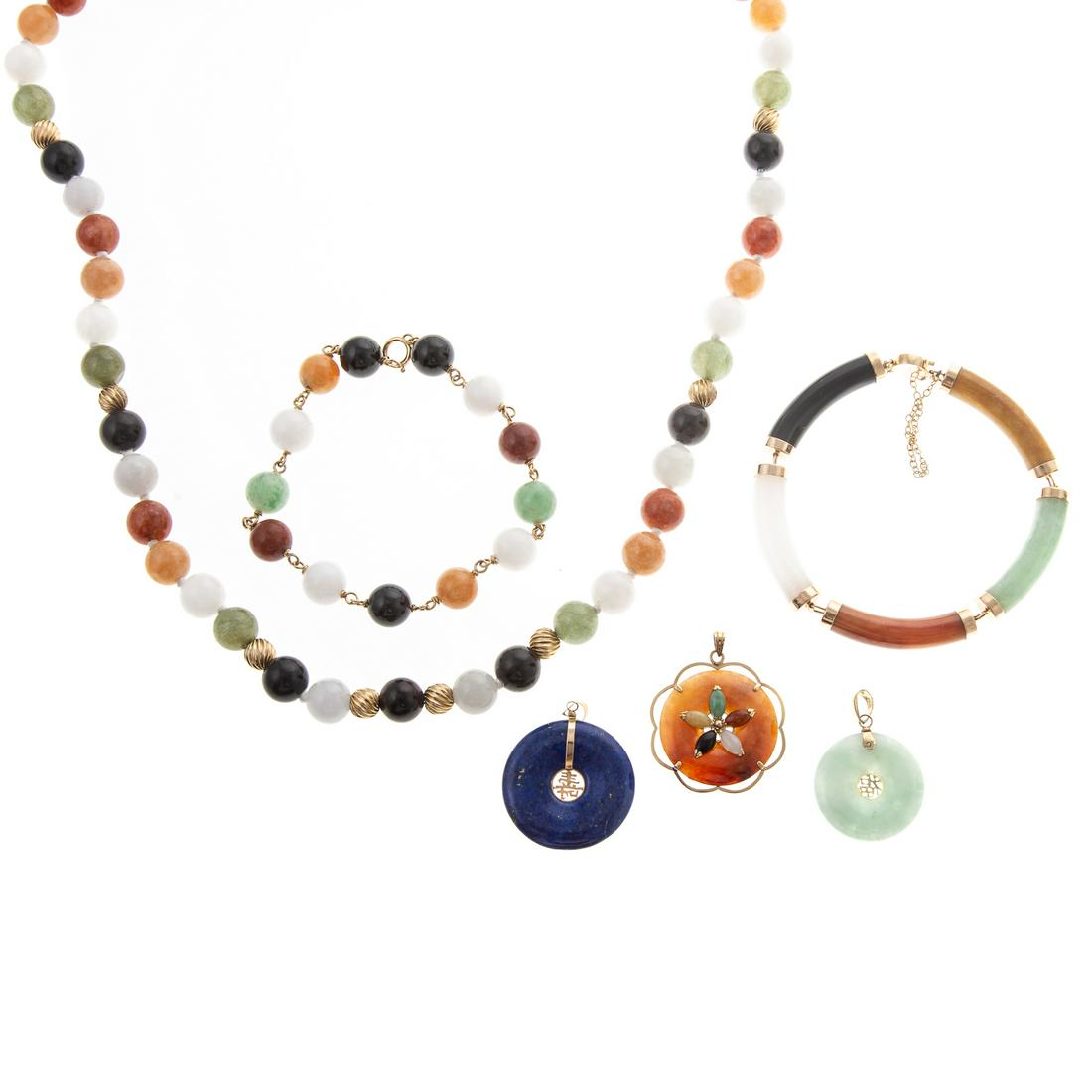 A Collection of Jade Jewelry in Varying Hues (1 of 7)