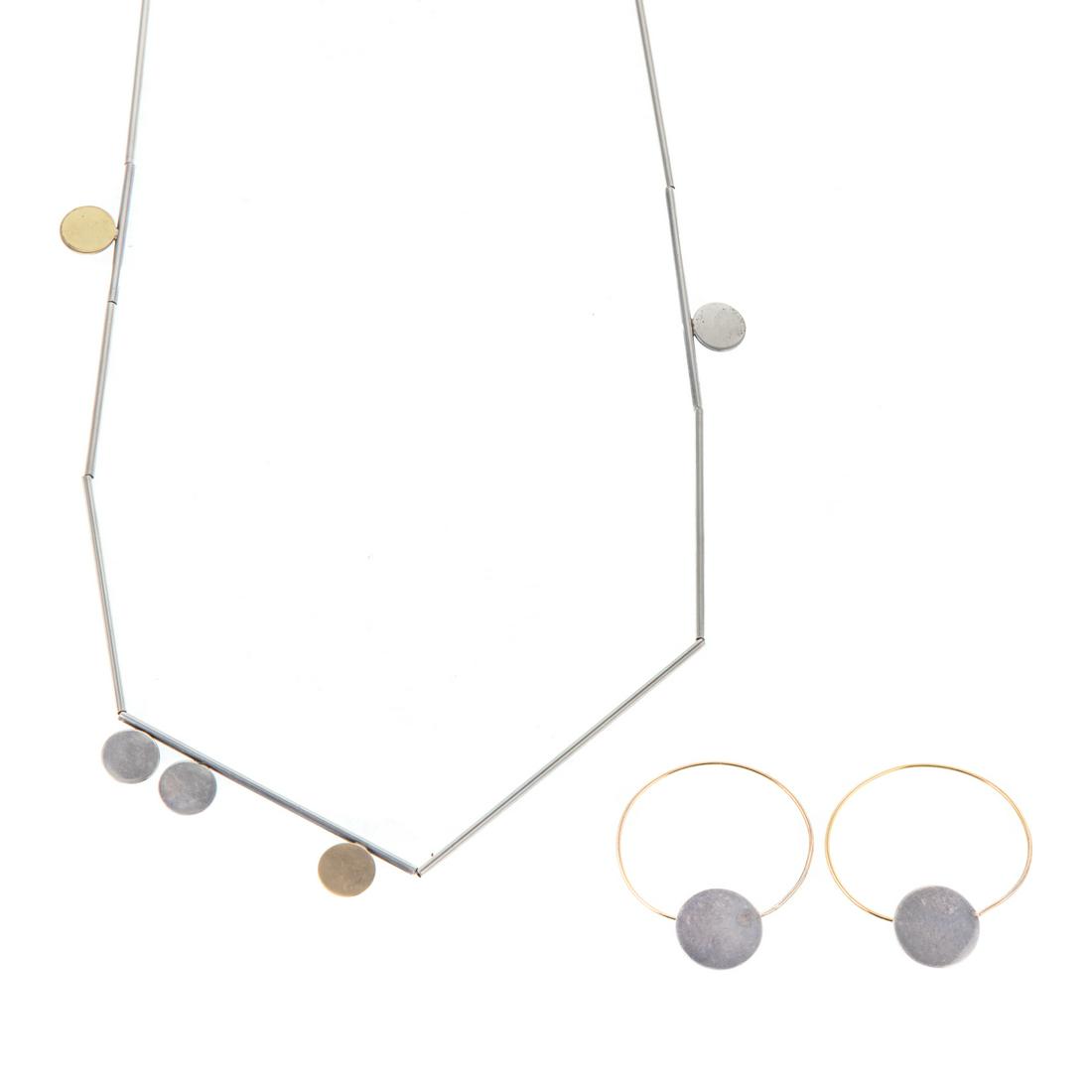 A Necklace & Pair of Earrings by Betty Cooke (1 of 10)