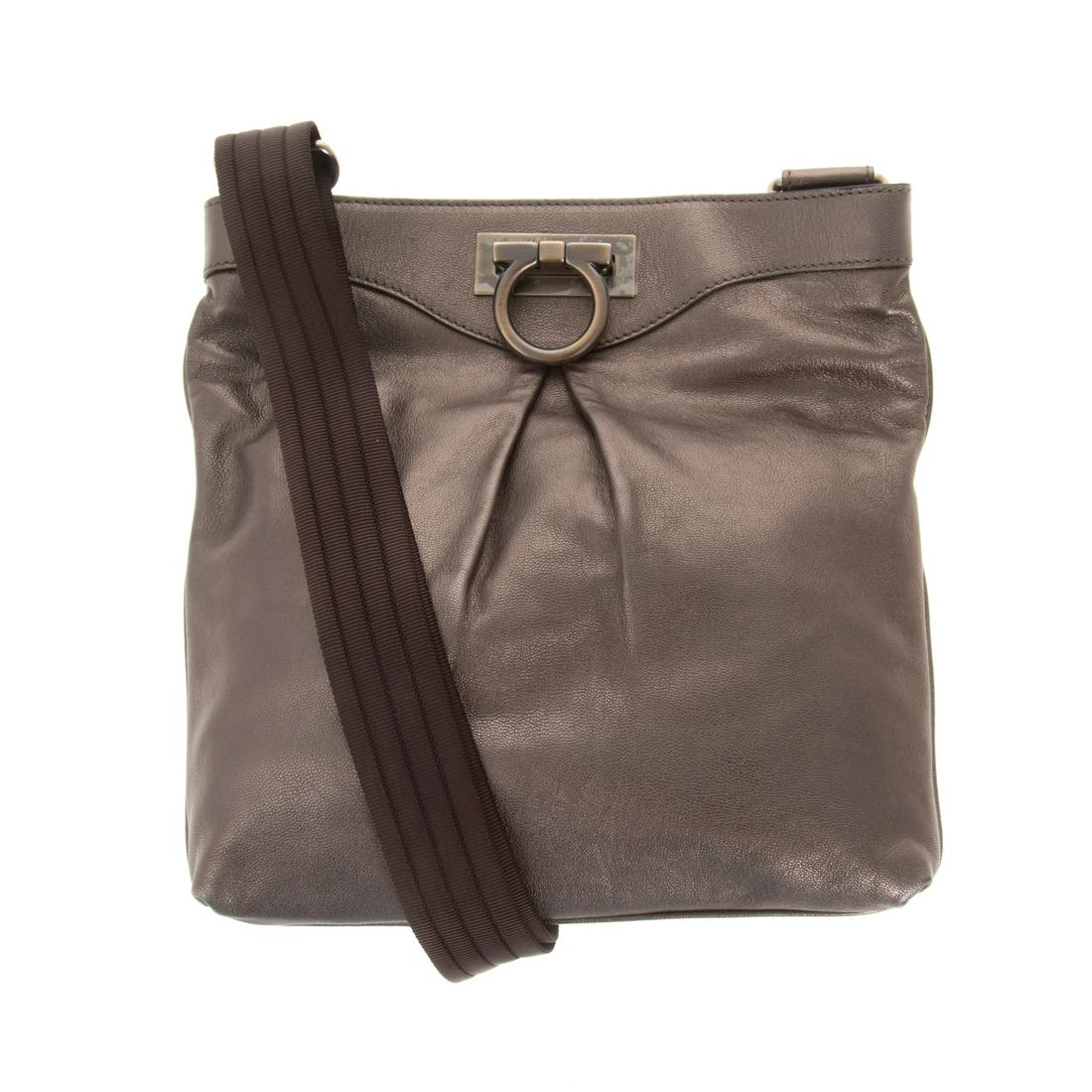 A Salvatore Ferragamo Metallic Cross Body (1 of 7)